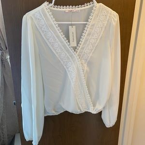 NWT Blouse with Lace